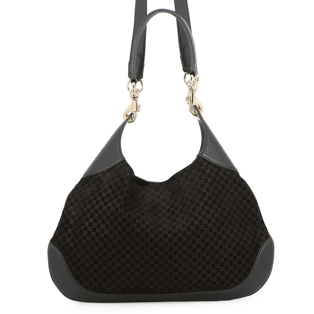 Gucci Shoulder Bag Micro GG Suede Leather GUCCI B Small 834981 Handbag 2-way ...